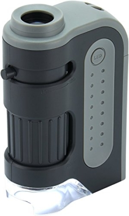 Carson MM-300 MicroBrite Plus 60x - 120x LED beleuchtetes Taschen Mikroskop -