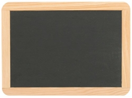 Schiefertafel ca. 22,1 x 29,9 cm mit Naturholzrahmen -